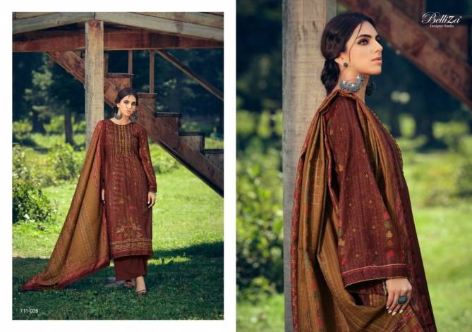 Stella By Belliza Wollen Pashmina Digital Printed Dress Material Wholesale Online
